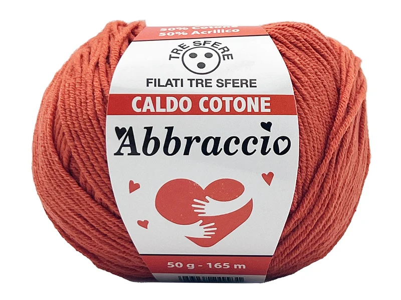 Filato caldo cotone abbraccio | cf 500 gr | 50% cotone 50% acrilico