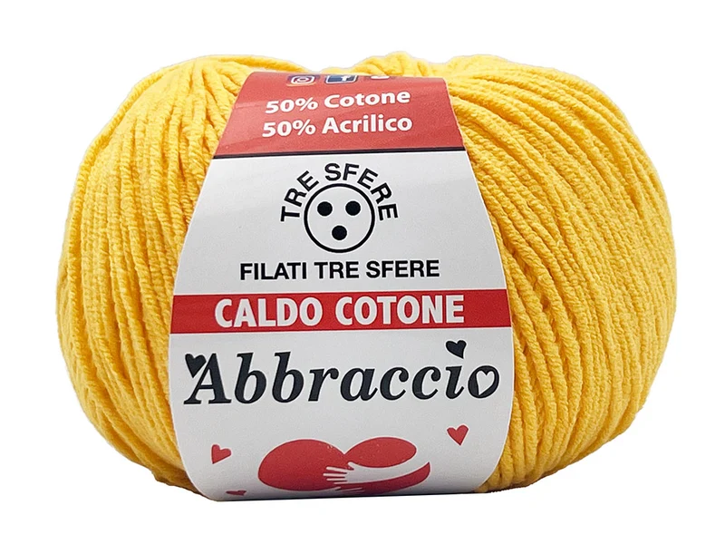 Filato caldo cotone abbraccio | cf 500 gr | 50% cotone 50% acrilico