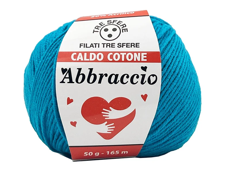 Filato caldo cotone abbraccio | cf 500 gr | 50% cotone 50% acrilico