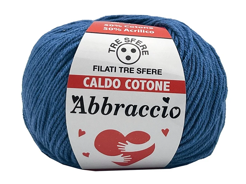 Filato caldo cotone abbraccio | cf 500 gr | 50% cotone 50% acrilico