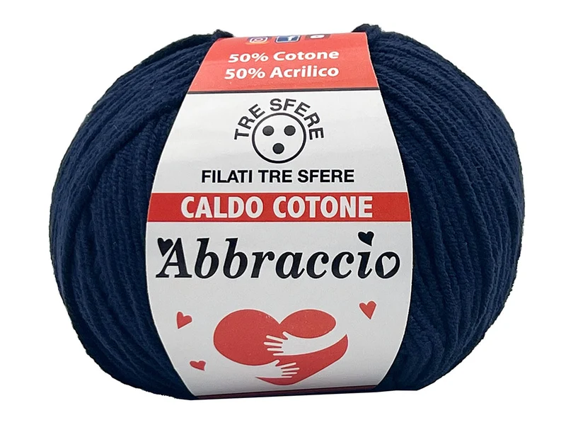Filato caldo cotone abbraccio | cf 500 gr | 50% cotone 50% acrilico
