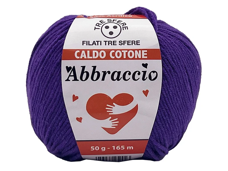 Filato caldo cotone abbraccio | cf 500 gr | 50% cotone 50% acrilico