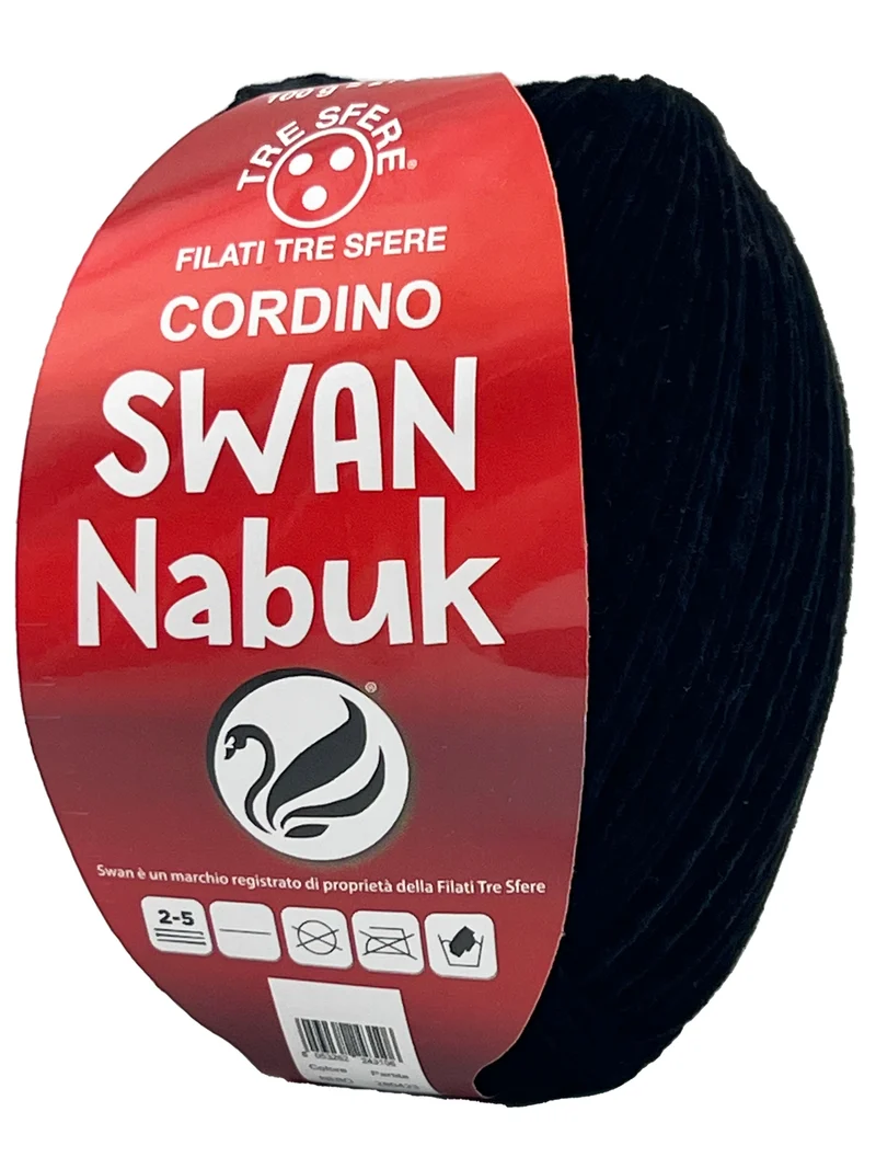 Cordino swan nabuk | cf 100 gr | 70% nylon 30% poliestere