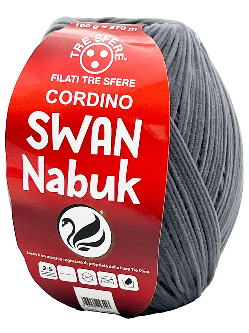 Cordino swan nabuk | cf 100 gr | 70% nylon 30% poliestere
