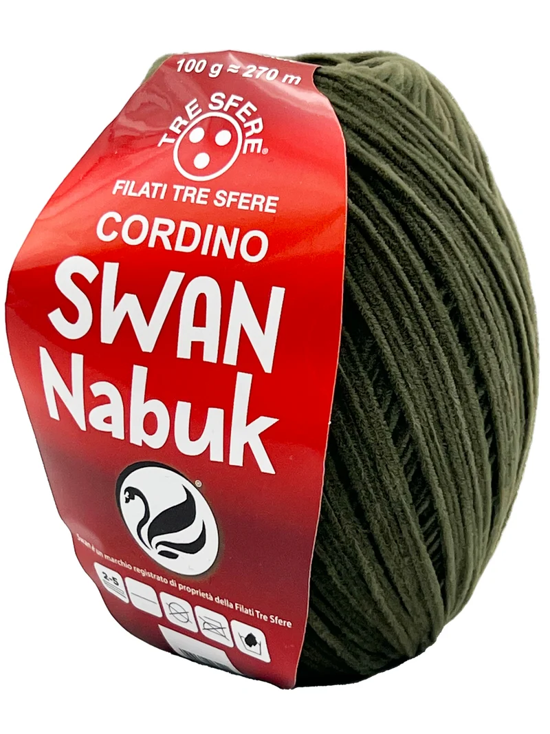 Cordino swan nabuk | cf 100 gr | 70% nylon 30% poliestere