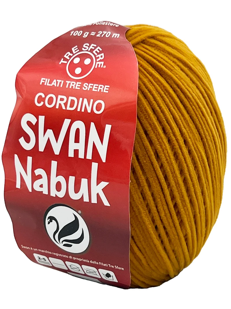 Cordino swan nabuk | cf 100 gr | 70% nylon 30% poliestere