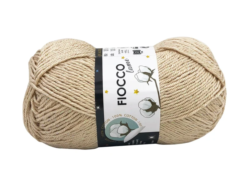 Filato cotone fiocco lamè | cf 250 gr | 98% cotone 2% poliestere