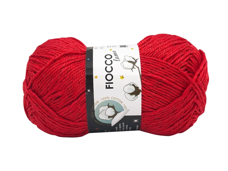Filato cotone fiocco lamè | cf 250 gr | 98% cotone 2% poliestere