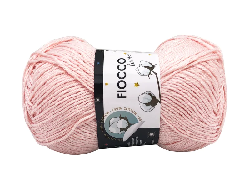 Filato cotone fiocco lamè | cf 250 gr | 98% cotone 2% poliestere