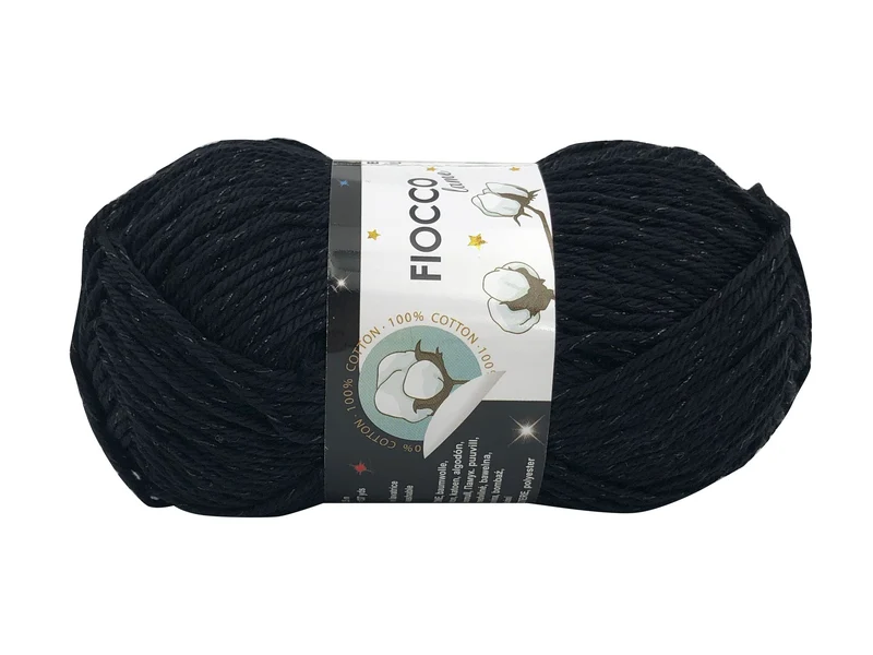 Filato cotone fiocco lamè | cf 250 gr | 98% cotone 2% poliestere