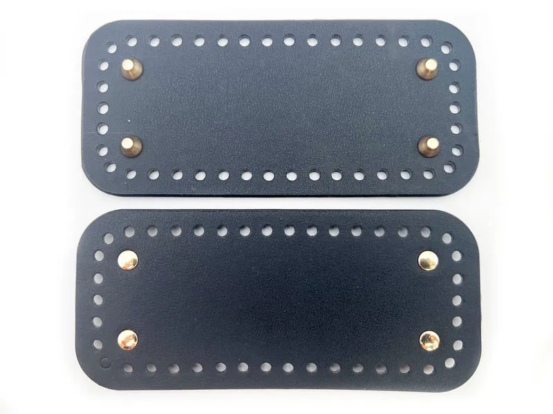 Fondi per borse similpelle all'uncinetto | 18x8 cm | con piedini