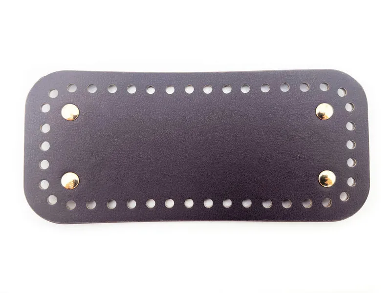 Fondi per borse similpelle all'uncinetto | 18x8 cm | con piedini
