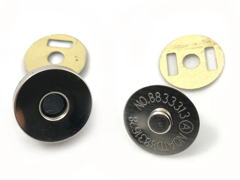 Chiusura magnetica applique 18 mm per borse | cf 4 coppie
