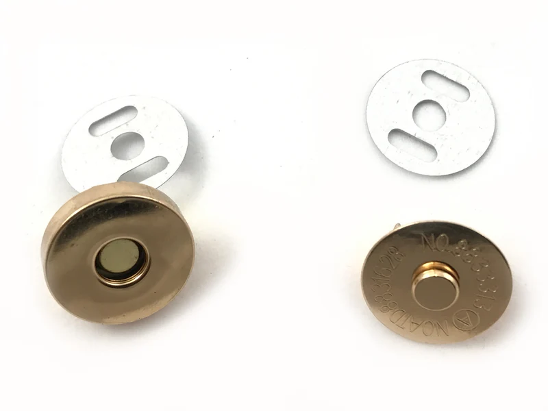 Chiusura magnetica applique 18 mm per borse | cf 4 coppie