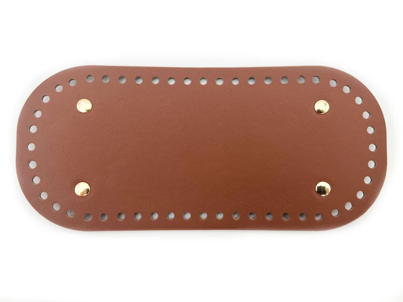 Fondi per borse similpelle all'uncinetto | 22x10 cm | con piedini