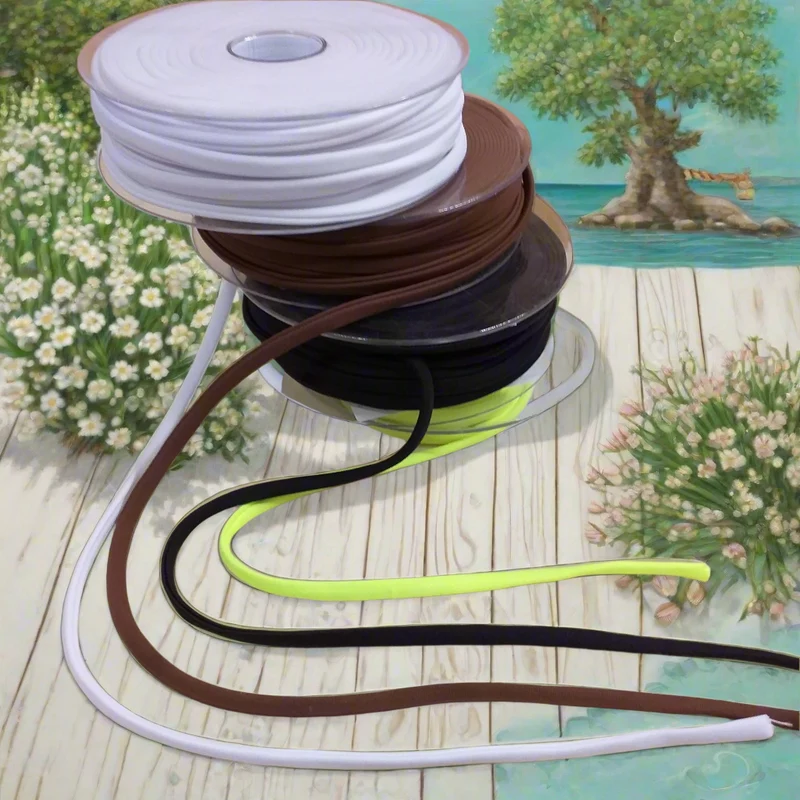 Fettuccia tubolare elastica per bracciali collane lycra nastro cucito