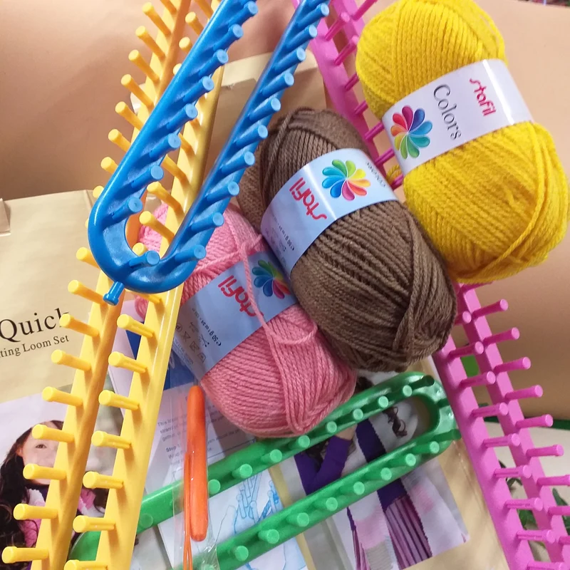 Telaio maglia kit lana libro creativo con istruzioni tricotin tubolare