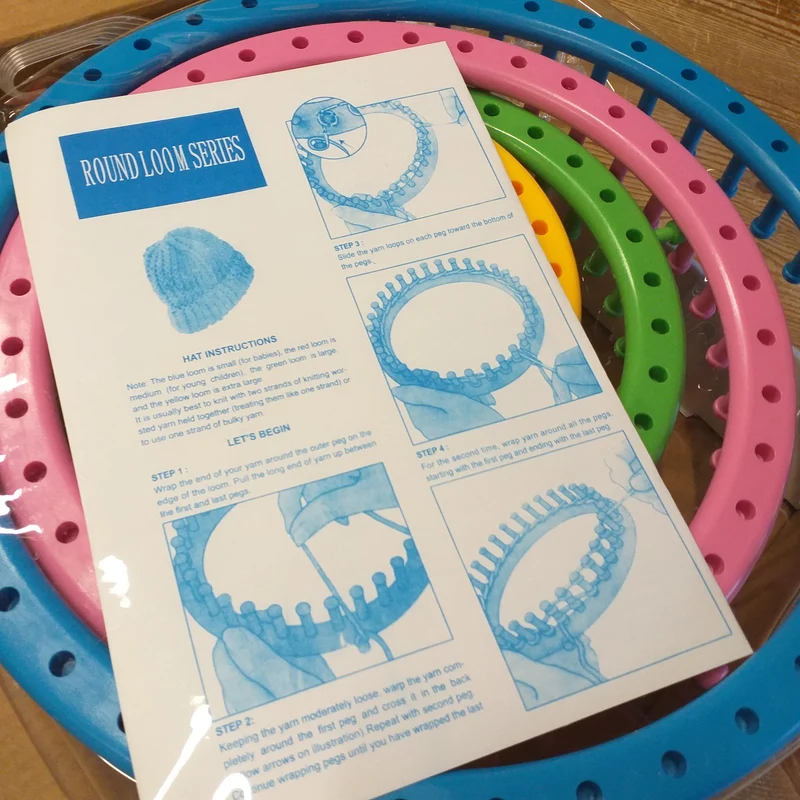 Telaio maglia kit lana libro creativo con istruzioni tricotin tubolare