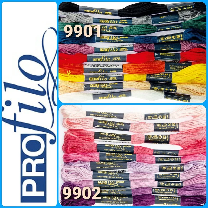 Fiori filo moulinè kit creare molle | libretto, filato ricamo, ferro