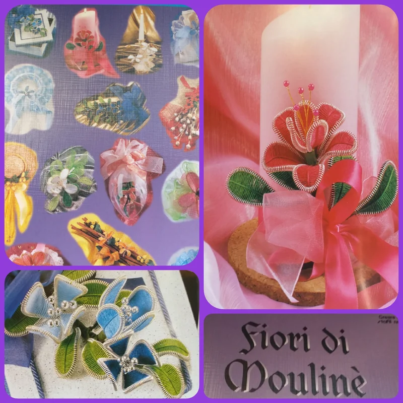 Fiori filo moulinè kit creare molle | libretto, filato ricamo, ferro