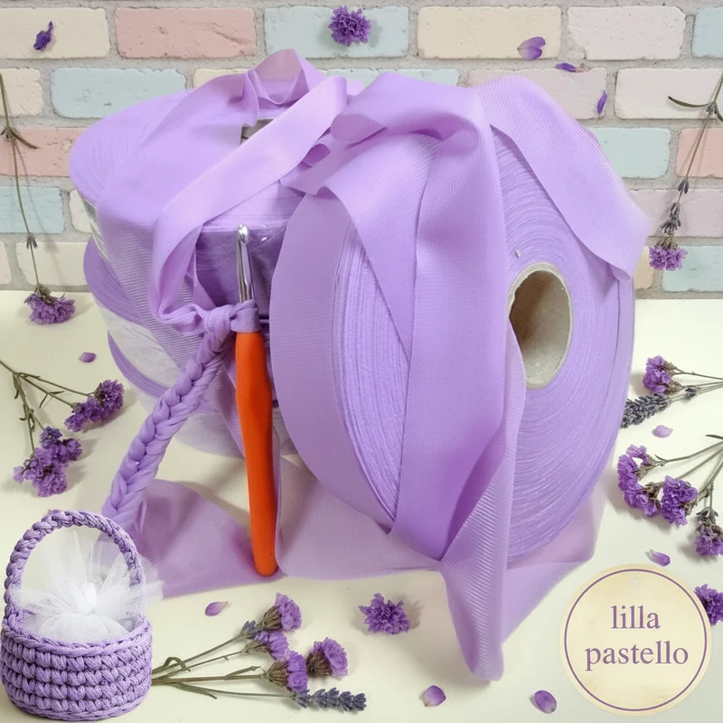 Fettuccia jersey lycra elasticizzata borse uncinetto cestini - alta 4-5 cm