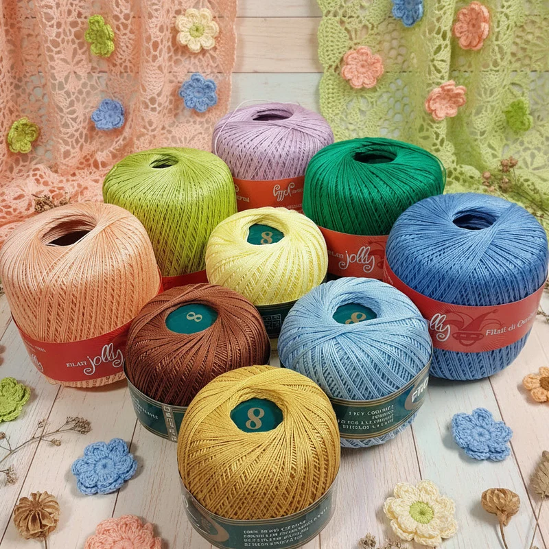 Filato cotone scozia 8 uncinetto 1-1.75 offerta gomitoli filo Profilo