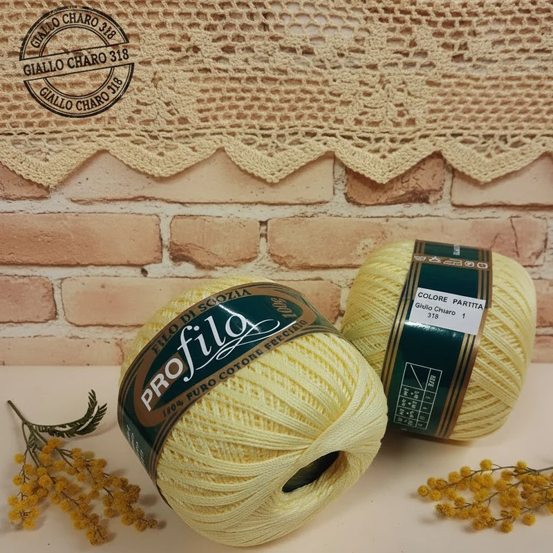 Filato cotone scozia 8 uncinetto 1-1.75 offerta gomitoli filo Profilo