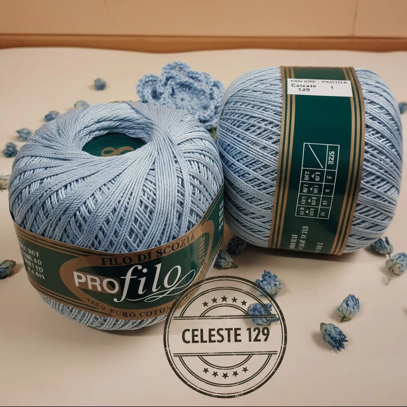 Filato cotone scozia 8 uncinetto 1-1.75 offerta gomitoli filo Profilo