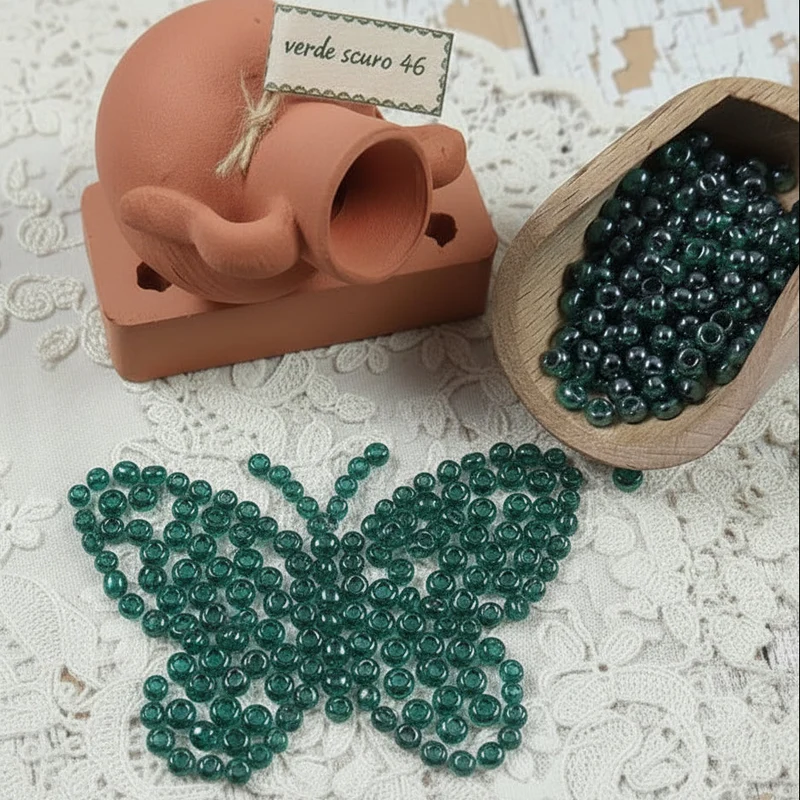Tosca trasparenti rocailles perline conteria hobby creativi e ricamo