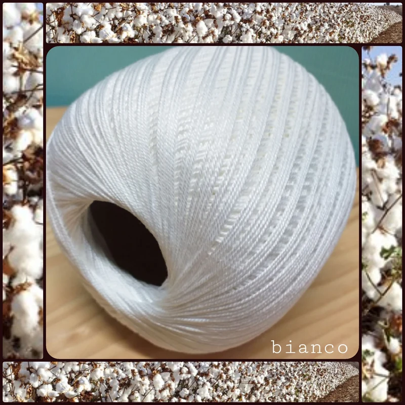 Filo di cotone scozia per uncinetto | filati stock offerta bianco/ecrù