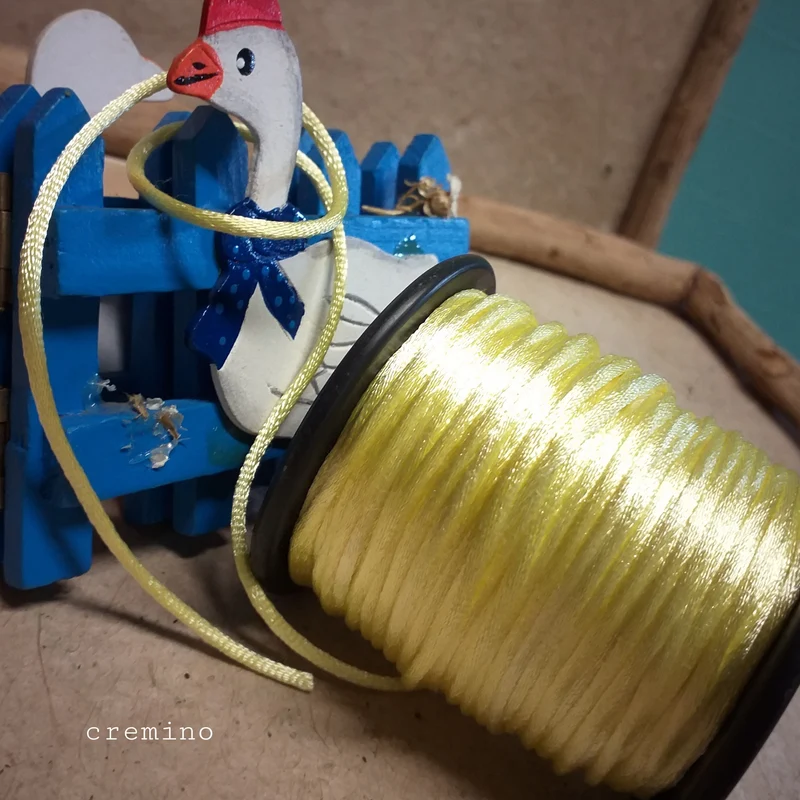 Cordoncino corda filo collane coda di topo | spaghi per perline bijoux