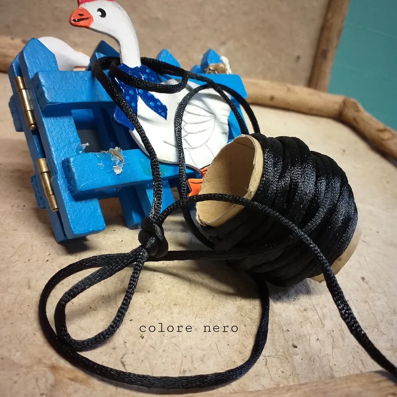 Cordoncino corda filo collane coda di topo | spaghi per perline bijoux