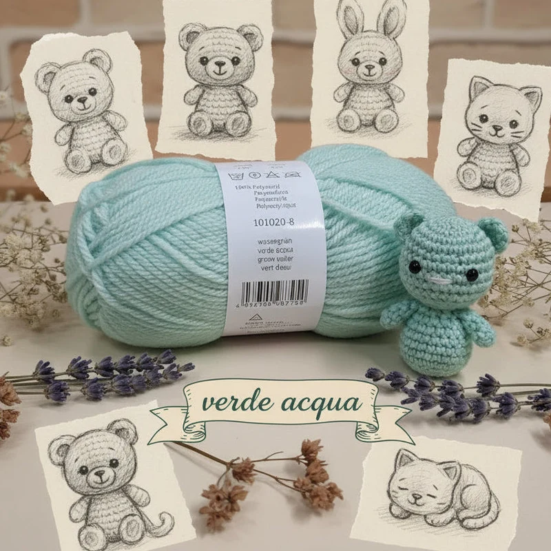 Lana acrilica economica colori filato Stafil da ferri maglia uncinetto