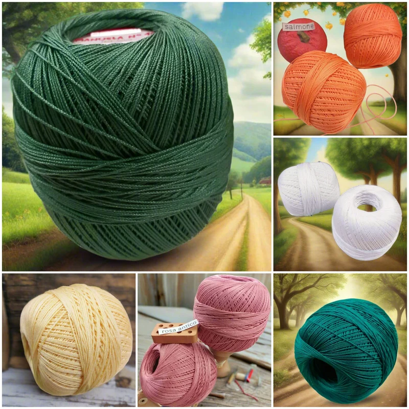 Cotone uncinetto 1.25-1.50 e ferri filo scozia gomitoli offerta filato