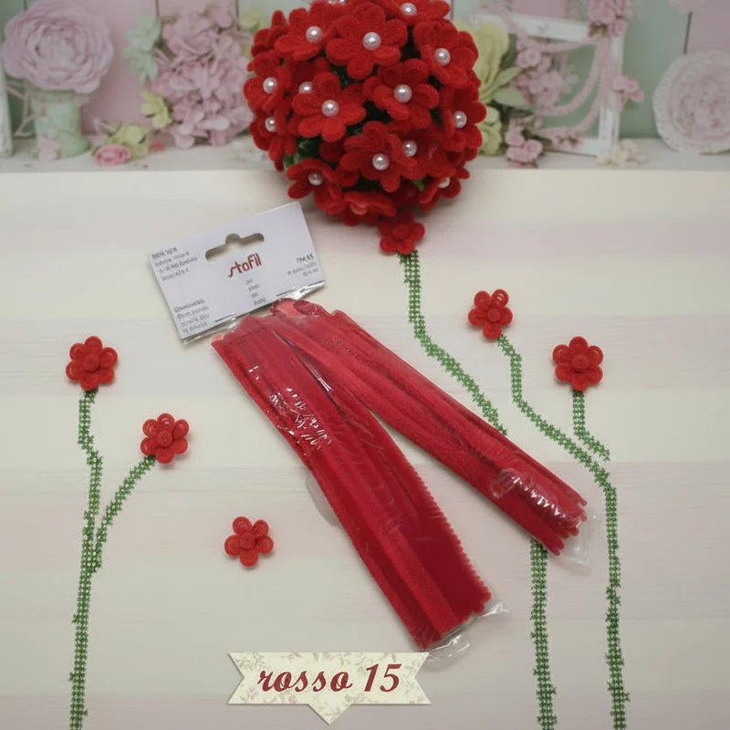 Fili ciniglia modellabili metallo scovolini lavoretti creativi e fiori