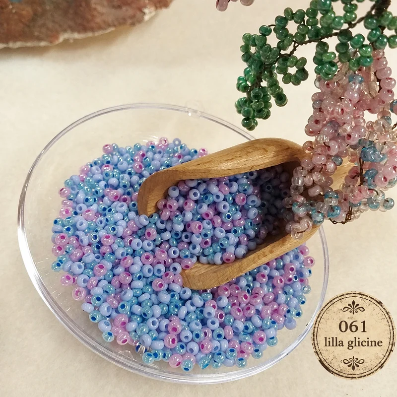 Rocailles perline metalliche particolari 2.5 mm 9/0 hobby bijoux fiori