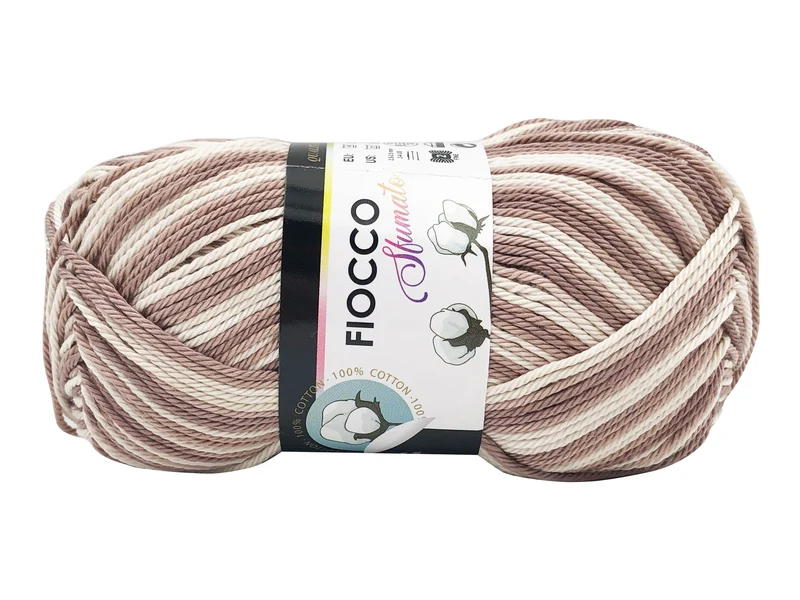 Filato cotone fiocco sfumato | cf 250 gr | 100% cotone per uncinetto