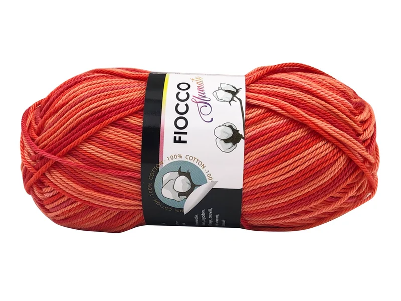 Filato cotone fiocco sfumato | cf 250 gr | 100% cotone per uncinetto