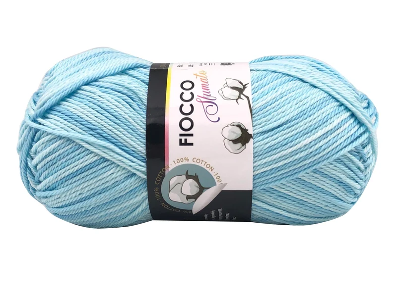 Filato cotone fiocco sfumato | cf 250 gr | 100% cotone per uncinetto