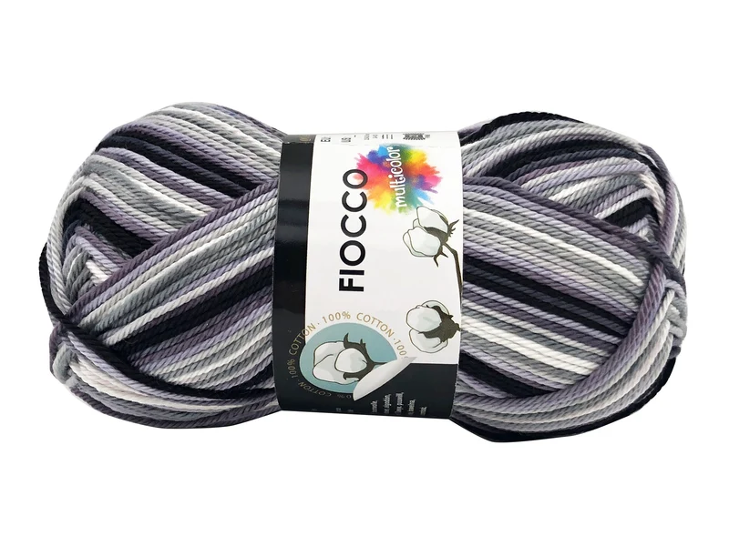 Filato cotone fiocco multicolore | cf 250 gr | 100% cotone per uncinetto
