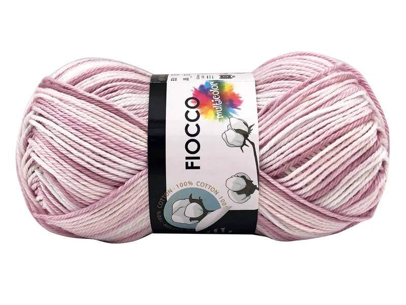 Filato cotone fiocco multicolore | cf 250 gr | 100% cotone per uncinetto