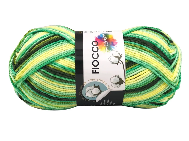 Filato cotone fiocco multicolore | cf 250 gr | 100% cotone per uncinetto