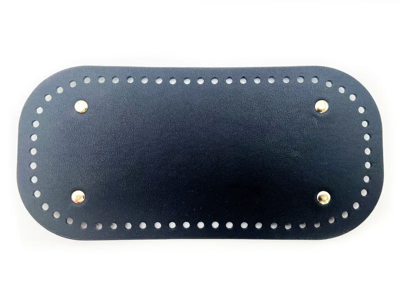 Fondi per borse similpelle all'uncinetto | 25x12 cm | con piedini