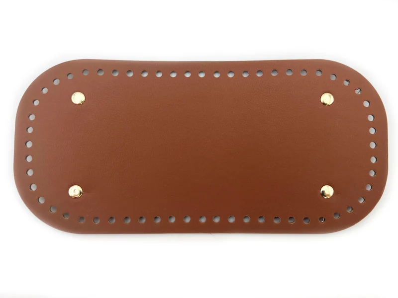 Fondi per borse similpelle all'uncinetto | 25x12 cm | con piedini