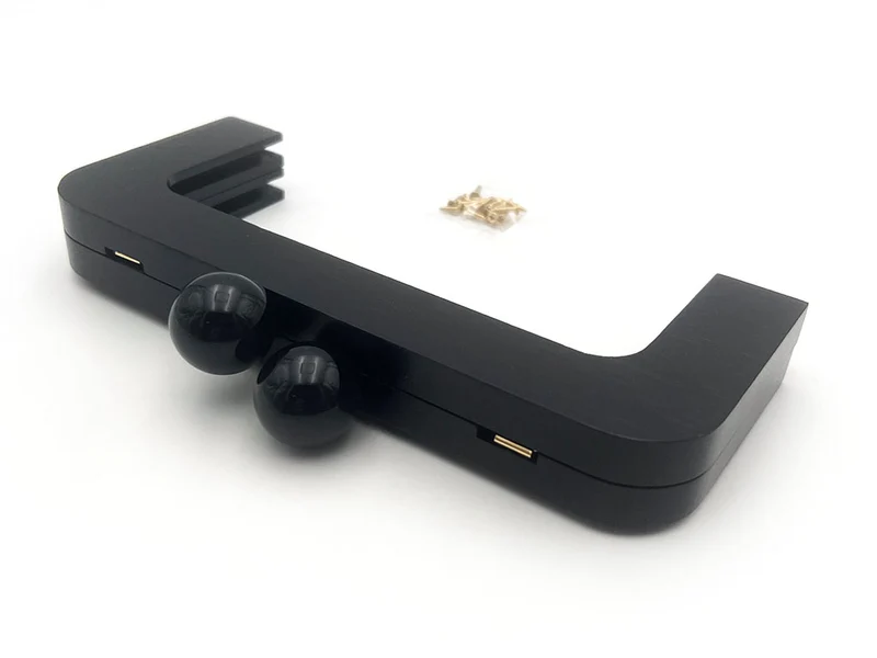 Chiusura clic clac legno prisma vip per borse | 20x8 cm | cf 1 pz