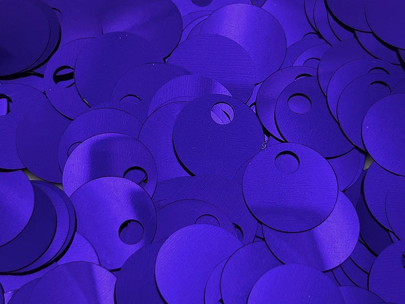 Paillettes yury grandi lisce | Ø 20 mm foro alto 5 mm | cf 40g 540 pz