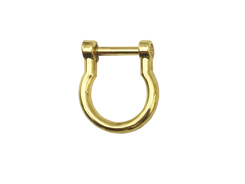 Ganci di fissaggio metallo per manici borsa in bamboo | cf 4 pz