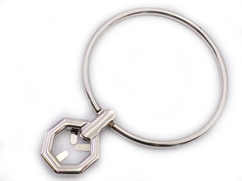 Manico anello in acciaio per borse | Ø 10 cm | cf 1 pz