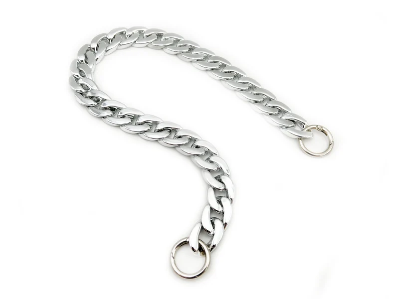 Catena in resina per borse | 50 cm 20x30 mm | con anelli moschettoni