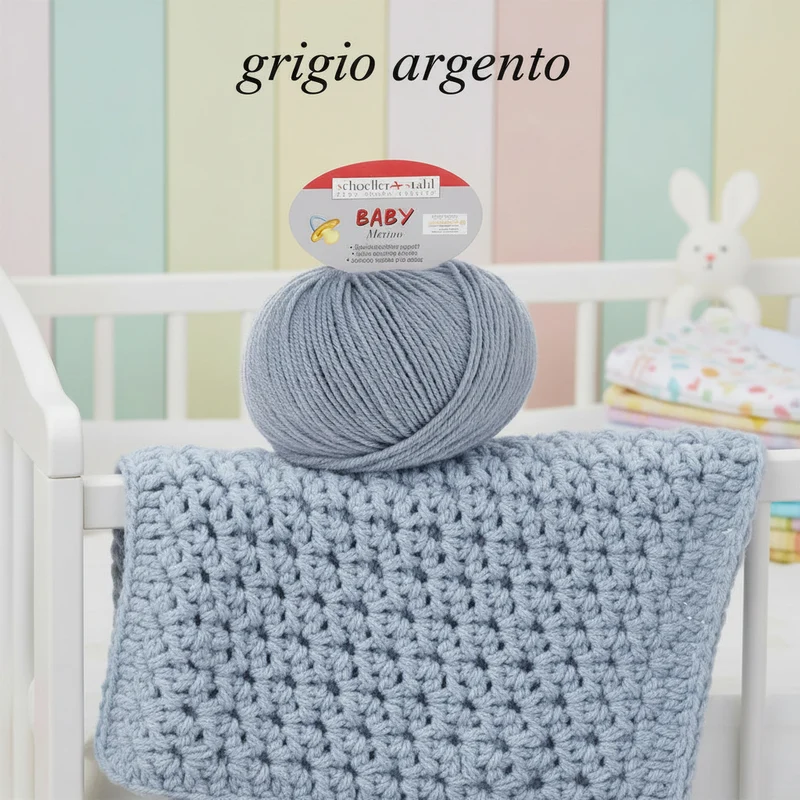 Lana merino neonato per copertine uncinetto lavori maglia bambini